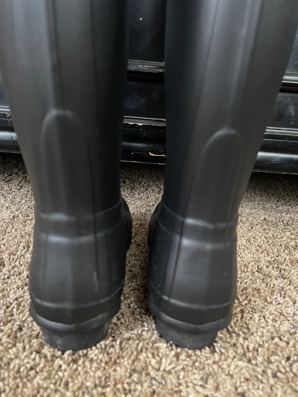 Hunter Original Black Matte Tall Boots 8 - Picture 5 of 12